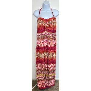 Garnet Hill halter top maxi dress